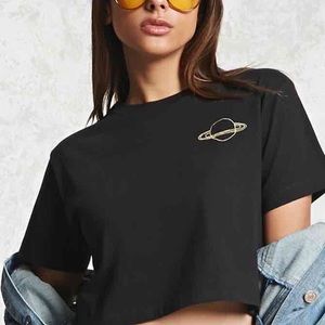 Forever 21 Planet Cropped Tee